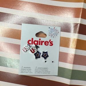 RED WHITE AND BLUE earrings!‎ NEW